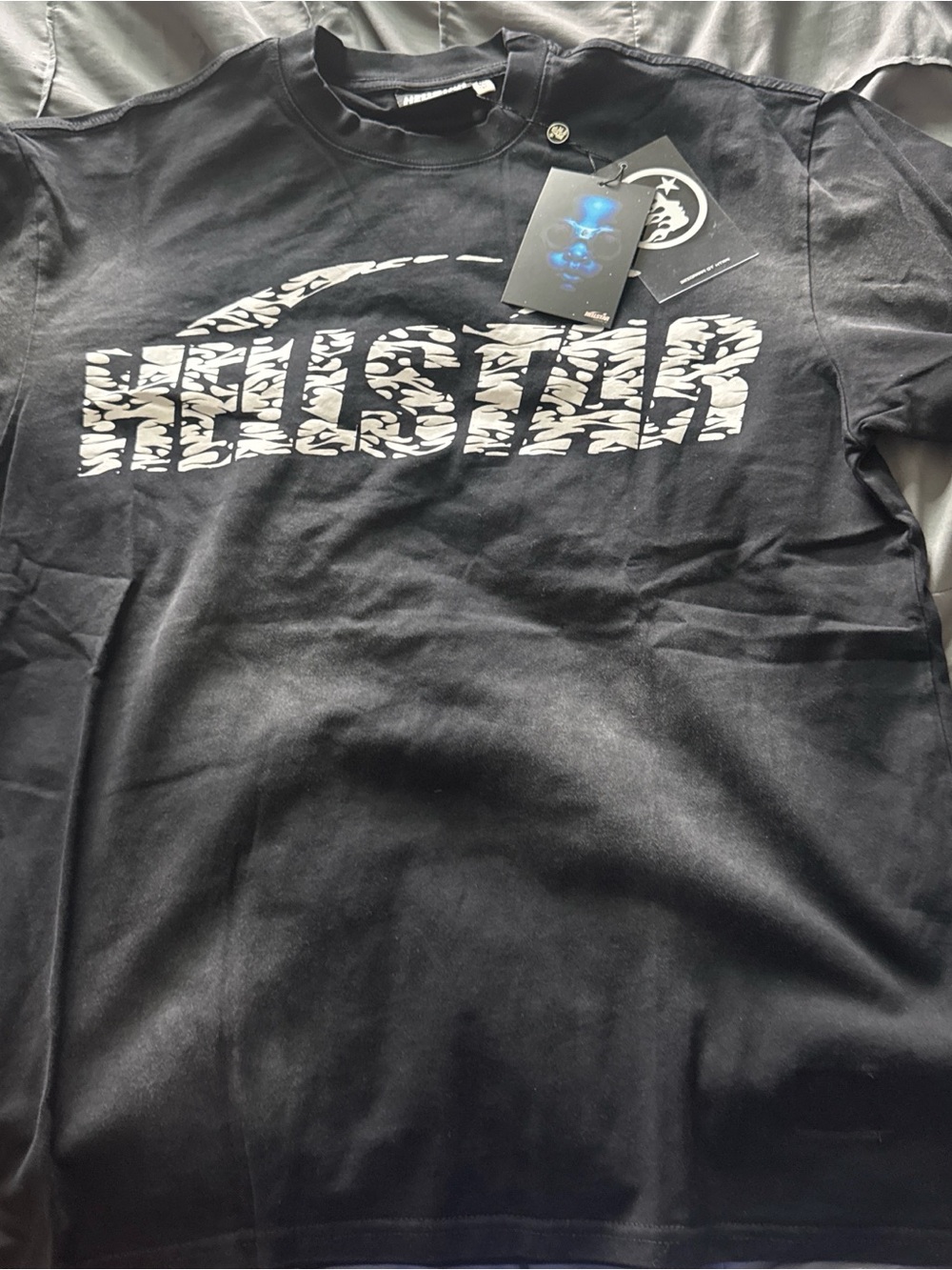 Black Hellstar t shirt with graphics